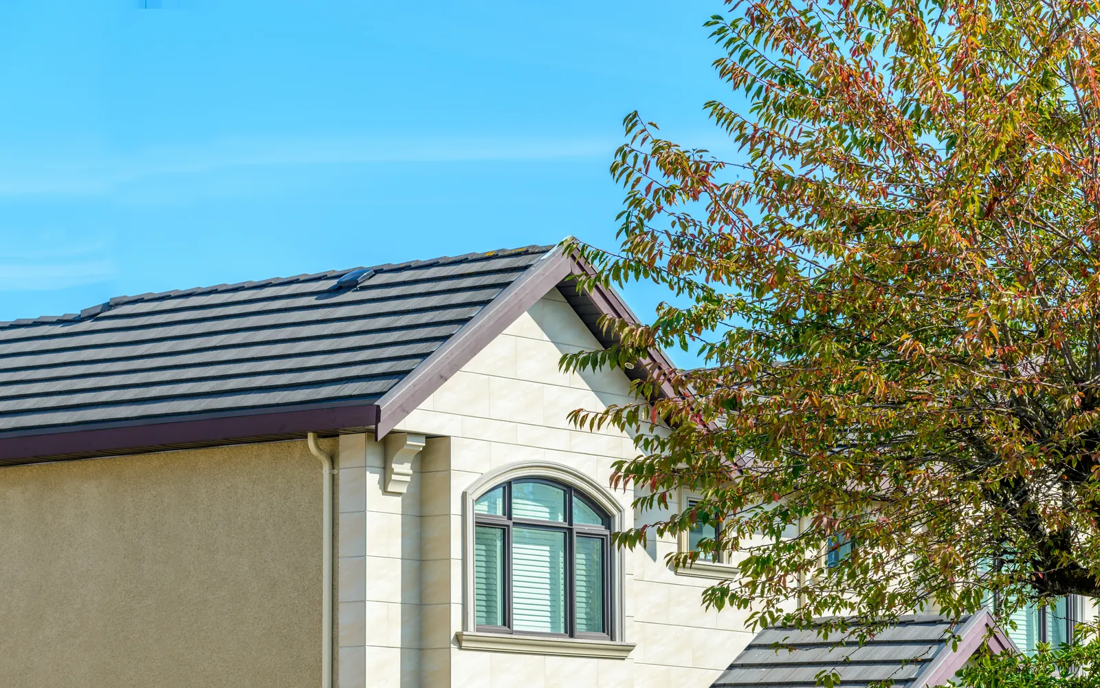 Concrete tile roof in the Village at Castle Pines